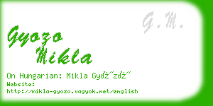 gyozo mikla business card